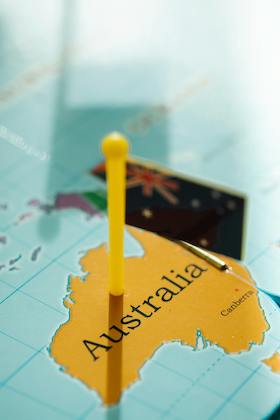 Carte de l'Australie
